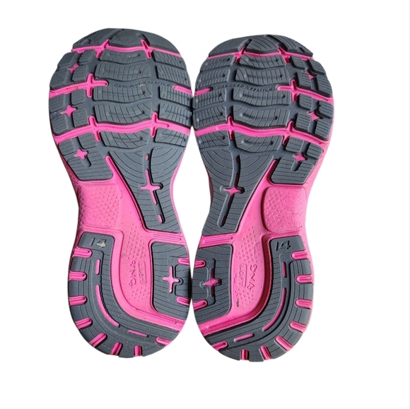Brooks Ghost 14 Women's 8M Gray & Hot Pink Running Jogging Sneaker Shoe Athletic - Picture 10 of 12
